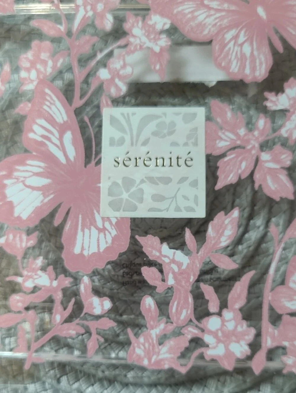 Serenité Pink Butterfly Bathroom Tray